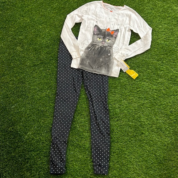 Carters Girl Halloween Pajamas Set - Cat - Picture 1 of 5